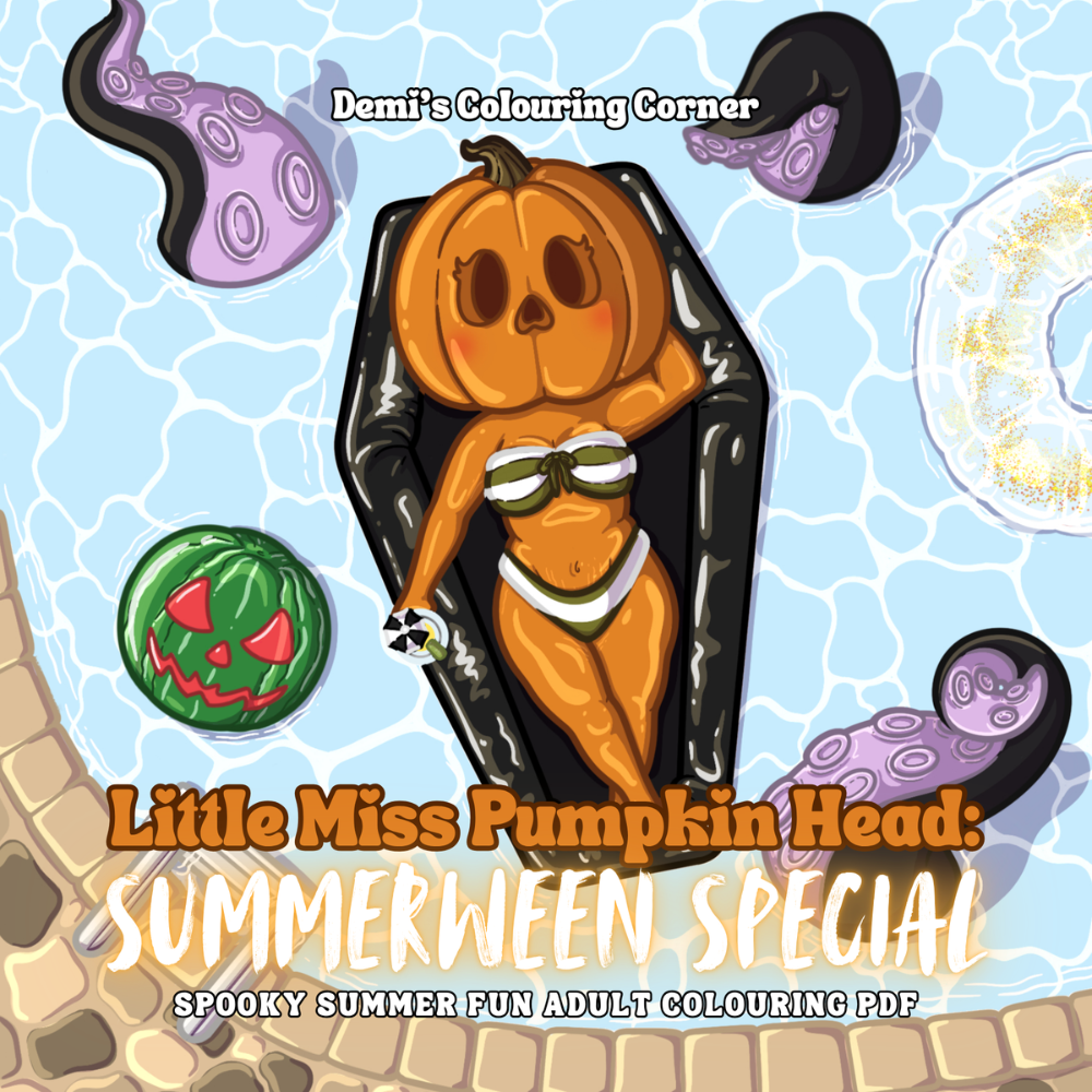 NEW Little Miss Pumpkin Head: Summerween Special Colouring PDF