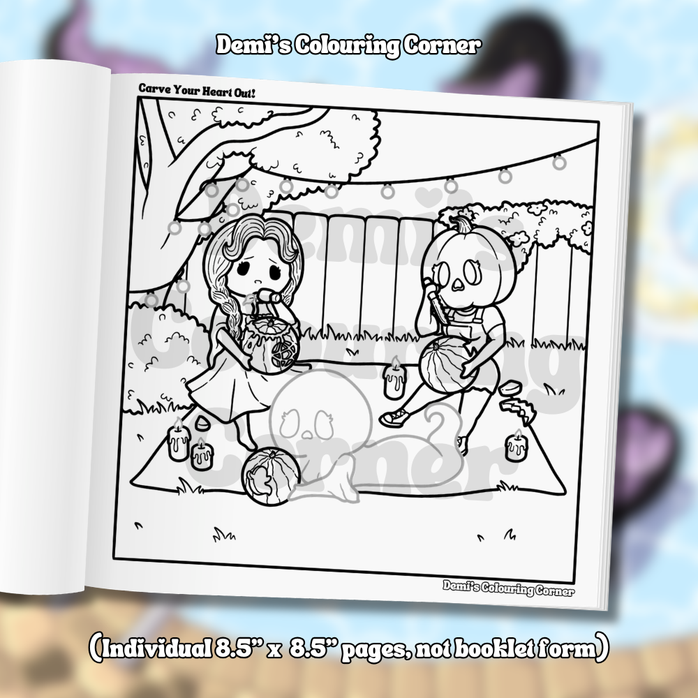NEW Little Miss Pumpkin Head: Summerween Special Colouring PDF