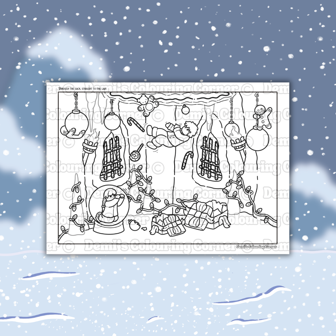 Krampus Night Colouring Page (PDF)