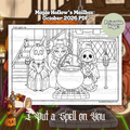 Maple Hollow's Mailbox 📬 October 2026 - I Put a Spell on You Colouring PDF ✨🕯️