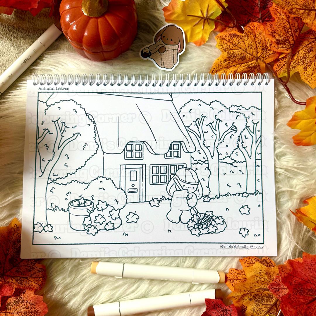 BunBun: Volume 2: Autumn to Winter Adventures: Cute and Cosy Vintage Colouring Book