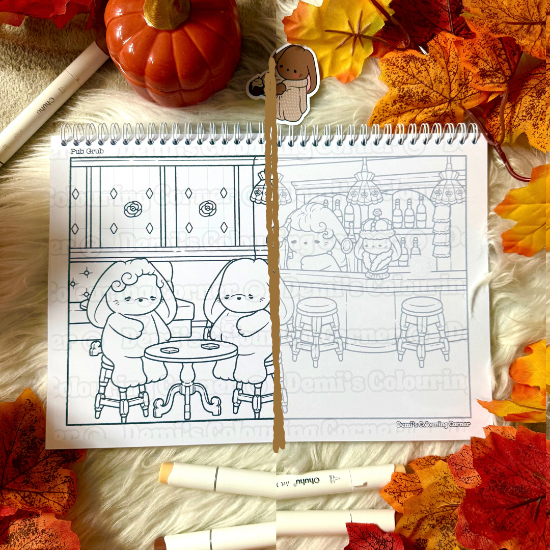 BunBun: Volume 2: Autumn to Winter Adventures: Cute and Cosy Vintage Colouring Book