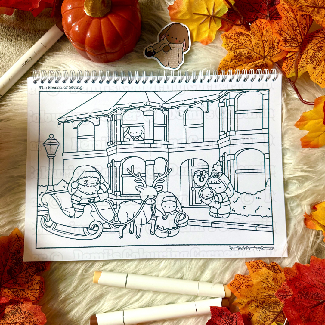 BunBun: Volume 2: Autumn to Winter Adventures: Cute and Cosy Vintage Colouring Book