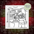 A Nightmare on Elm Street Inspired Colouring PDF