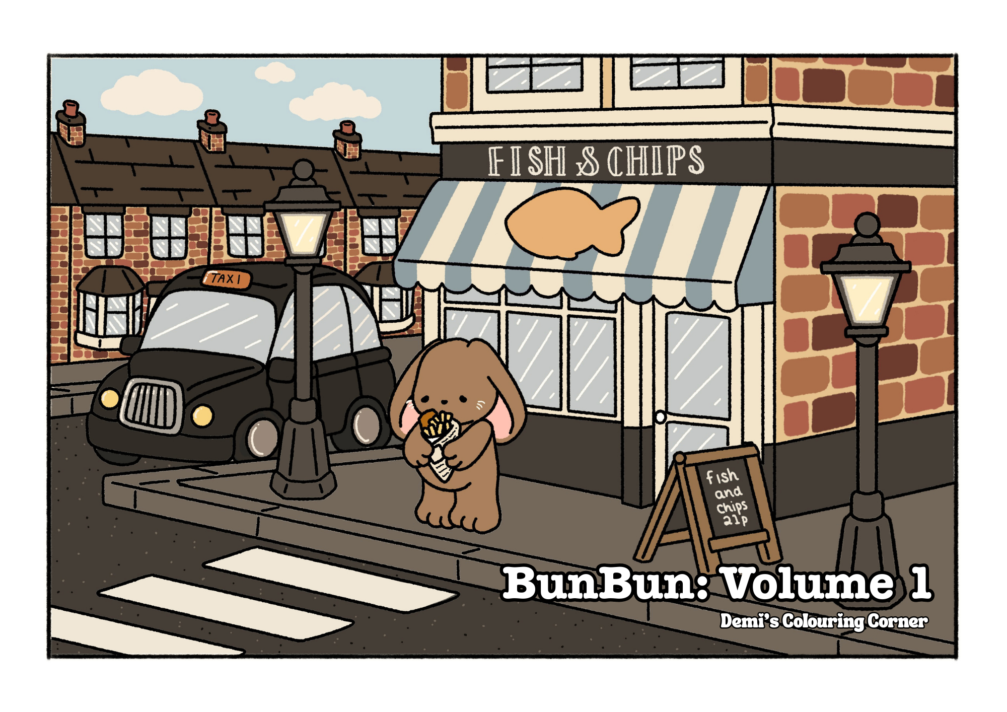 BunBun: Volume 1: Cute and Cosy Vintage Colouring Book (PDF)