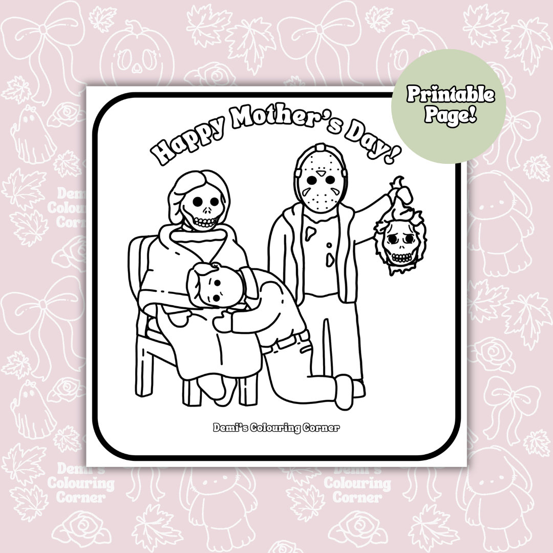 Mother's Day Horror Colouring Special PDF