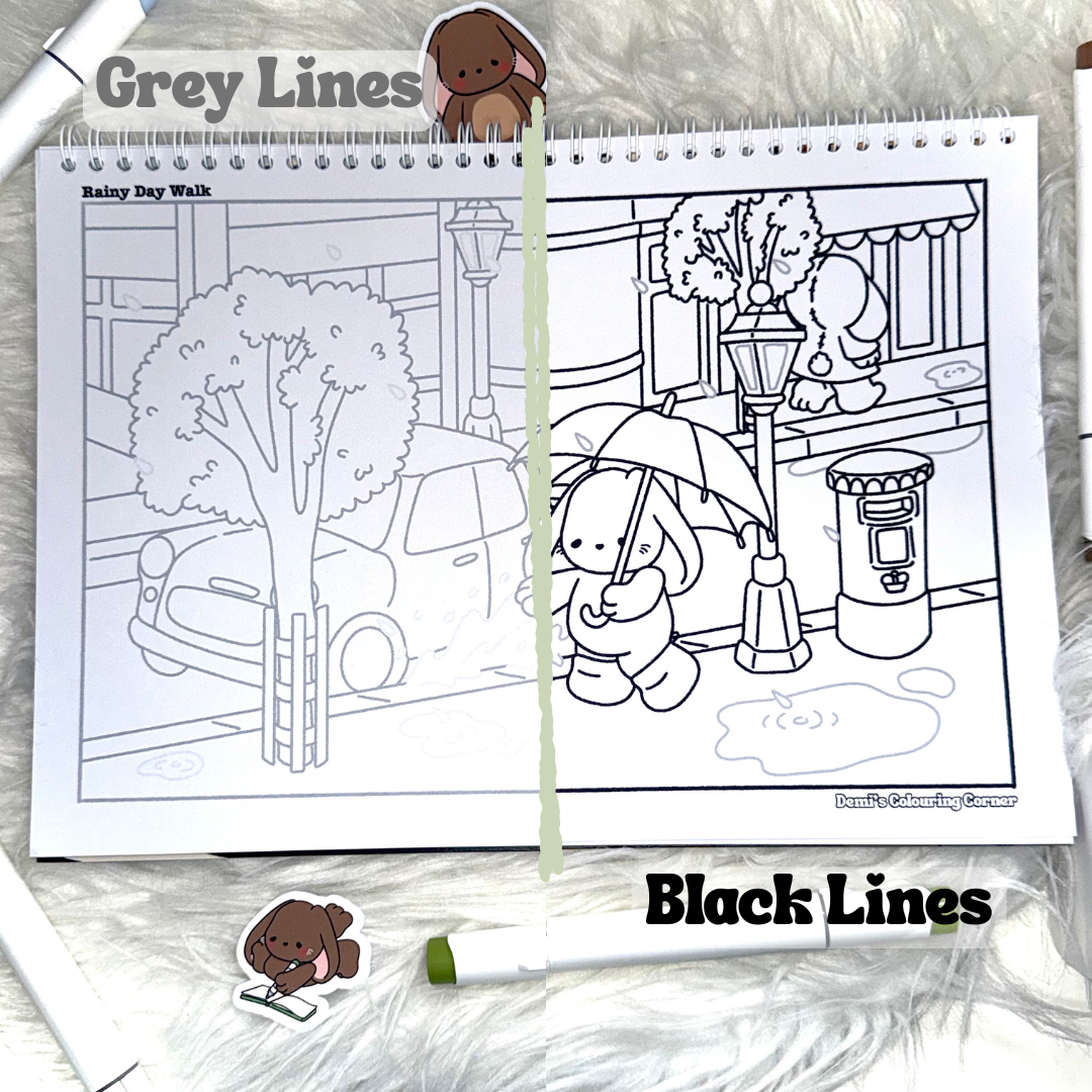 BunBun: Volume 1: Cute and Cosy Vintage Cardstock Colouring Book